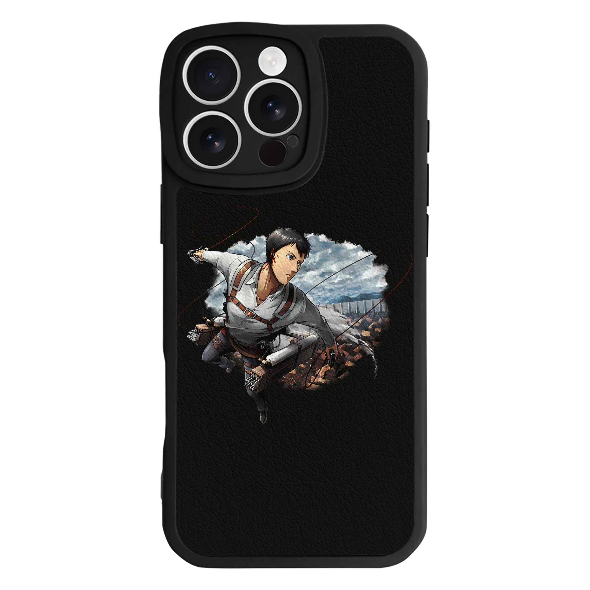 （画像用） 進撃の巨人 ベルトルト・フーバー Attack on Titan Bertholdt Hoover 【iPhone 16シリーズ対応】シリコンスマホケース（レザー調） 材質：シリコン